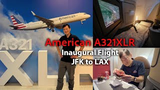 American Airlines Airbus A321XLR Inaugural Flight JFK-LAX Flagship Suite