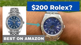 BEST Men’s Watch Under $200 Looks Just Like a ROLEX?? Burei Unboxing \u0026 Specs