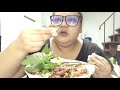 ก้อยเนื้อ ก้อยขม มาเด้อพี่น้องจ๋ากินข้าวนำกันจ้า mukbang spicy minced beef salad