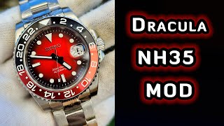 Dracula - NH35 mod using Pagani Design 1651 | Step by step watch modification