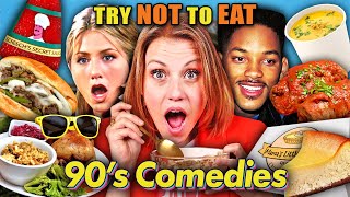 Try Not To Eat - 90s Sitcoms! ( House, Friends, Seinfeld) | People vs Food