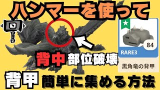 【ディア亜種の背中破壊】部位破壊について、背甲、尾甲の集め方！イベントの進行状況！！太刀とハンマーの二刀流！！弓の為に。モンハンNow情報局