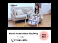 mastela deluxe portable baby swing