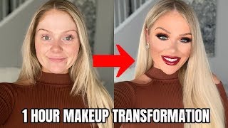 1 HOUR FALL MAKEUP TRANSFORMATION | GET READY WITH ME