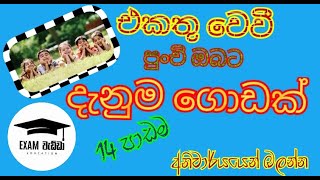 එකතු වෙවී පුංචි ඔබට දැනුම ගොඩක් / 14 පාඩම