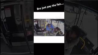 Shoulda payed for the bus pass 😂 😭 #bus #fight #public