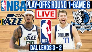 GAME 6 LIVE: DALLAS MAVERICKS vs UTAH JAZZ | NBA PLAYOFFS ROUND 1 | PLAY BY PLAY