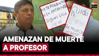 Profesor denuncia amenazas de muerte tras presentarse a concurso público en Huánuco