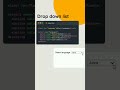 How To Make Drop Down Menu Using HTML And CSS | HTML Website Tutorials