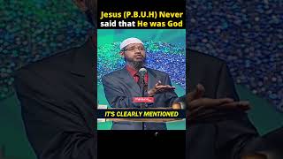 Proving Jesus (P.B.U.H) Is Not God, Dr Zakir Naik Quoting Bible For Straight One Minute
