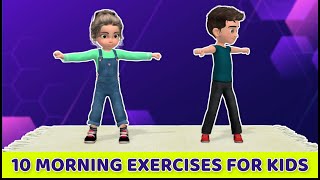 10 EXERCISES TO DO AFTER WAKING UP: MORNING KIDS WORKOUT