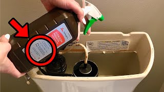Dump Hydrogen Peroxide into your Toilet Tank & WATCH WHAT HAPPENS 💥 (better than vinegar!)
