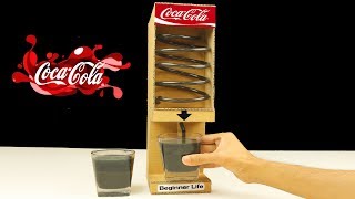 How to Make Coca Cola Fountain Machine from Cardboard at Home
