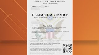 SCAM: Texas officials warn this 'jury duty delinquency notice' is not real