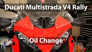 Ducati Multistrada V4 Rally Oil Change