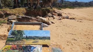 Plein Air Painting - Australian Light With A Palette Knife