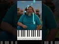 Ode to DENIS - MINECRAFT MOVIE ( Easy piano tutorial )