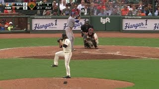 NYM@SF: Osich caps 1-2-3 8th with groundout from Duda