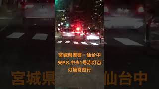 宮城県警察・仙台中央警察署地域課所属中央1号(210系クラウンパトカー)のパトロール走行です。