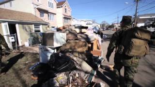 RAW Video - Marines Help Residents of Staten Island