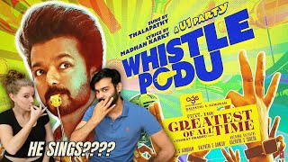 I showed my Wife Whistle Podu | The Greatest Of All Time | Thalapathy Vijay, Prabhu Deva | REACTION!