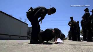 Video #1 Long Beach Police Department Class 87 of Long Beach Police Academy as they go through a ins