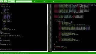 Live edit and compile of webassembly synthesizer in browser