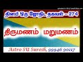 திருமணம் – மறுமணம் உண்டா? | #274 | Astro Suresh | Tamil Jothidam