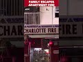 Family 'grateful to be alive' after Charlotte apartment fire #shorts