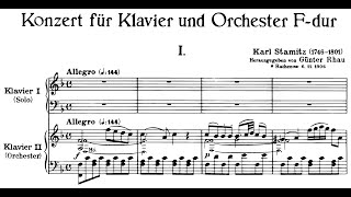 Piano Concerto in F Major By Carl Stamitz (with Score)