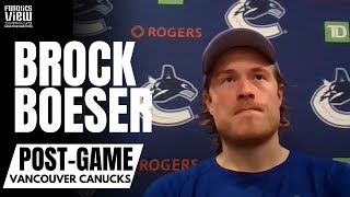 Brock Boeser Reacts to Elias Pettersson Struggles \u0026 Feeling for Thatcher Demko After Blowout Losses