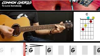 To Love Somebody - Bee Gees | GUITAR LESSON | Common Chords