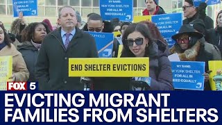 NYC to begin evicting migrant families from shelters