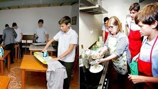 Spanish School Makes Ironing, Sewing and Cooking Skills Mandatory for the Boys