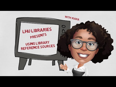 What are reference sources in the library?
