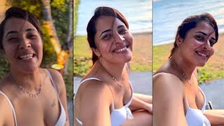 Anasuya Bharadwaj Romantic Moment With Her Husband Enjoying At Beach in Maldives