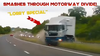 UNBELIEVABLE UK LORRY DRIVERS | Lorry Nearly Tips Onto Police Car, HGV Bridge Strike, Brake Check!