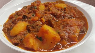 Mapishi rahisi sana na ya chap chap ya mchuzi wa nyama na viazi (simple and fast beef stew recipe)