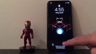 Custom Iron Man Animated Live Wallpaper on iPhone