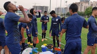 Indian Football Team Players Latest Training Session before UAE Match 🇮🇳 India vs UAE Match ⚽