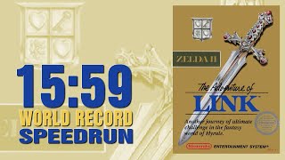 Zelda 2 Any% (old WR) First ever sub 16!  (frame count 15.59.992)