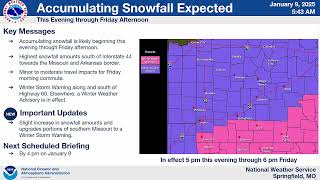 [1/9/2025 930 AM] Briefing on the Winter Weather Potential Today and Tonight