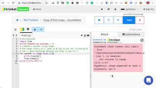 L2 wk2 Breaking code - For loop with range function