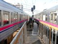 北野駅3連続列車発着　京王7000系・京王9000系（0番台・30番台）