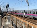 北野駅3連続列車発着　京王7000系・京王9000系（0番台・30番台）