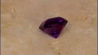 Amethyst Cut in a Square Barion Style 6.01 ct.