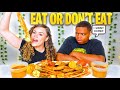 EAT OR DON'T EAT SEAFOOD BOIL SABOTAGE CHALLENGE + KNG CRAB, SHRIMP, LOBSTER TAIL MUKBANG