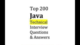 Top #200 Java interview questions and answers || SyncTech
