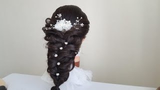 #Easy #hairstyle for #brides #weddings, ቀላል የሙሽራ ፀጉር ፍሸና, #Huwelijkskapsel