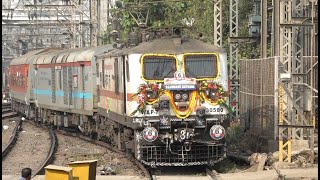 RAREST OF RARE - Grand Birthday Run Of TWO Push Pull Rajdhani Express Trains In Same Video In Mumbai